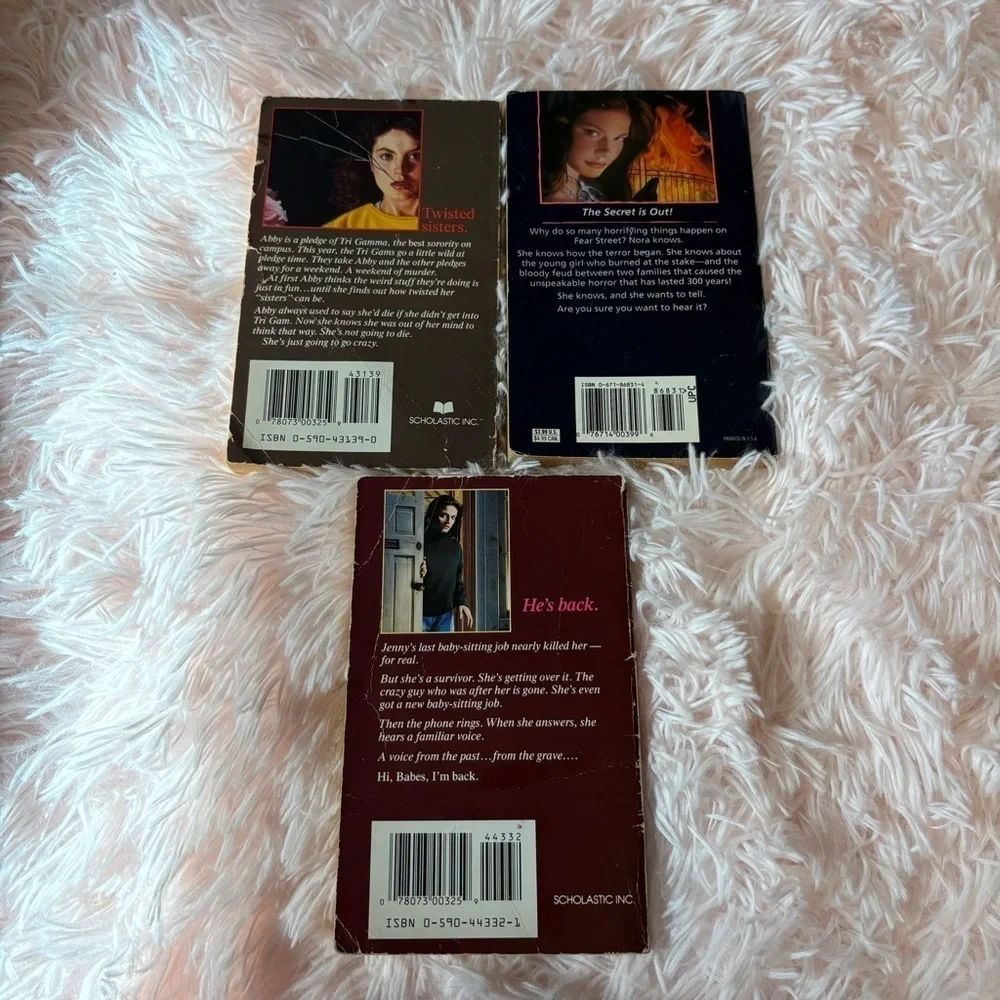 R.L. Stine Horror Book Set Vintage Twisted Fear Street Betrayal Babysitter II